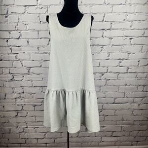 Free People Easy Street Swing Dress Womens L lagenlook boho chic quilted